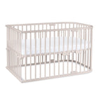 babybay Original Beistellbett aus massivem Buchenholz mit Matratze – Höhenverstellbares mitwachsendes Babybett