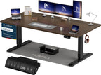 Homall Elektrischer Schreibtisch höhenverstellbar mit USB & Kabelmanagement – Standing Desk mit Memory-Funktion Weiß