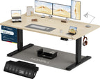 Homall Elektrischer Schreibtisch höhenverstellbar mit USB & Kabelmanagement – Standing Desk mit Memory-Funktion Weiß