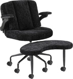 Pipersong ADHS Stuhl ergonomisch mit verstellbaren Armlehnen – Criss Cross Schreibtischstuhl mit Fußstütze & Rollen