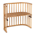 babybay Original Beistellbett aus massivem Buchenholz mit Matratze – Höhenverstellbares mitwachsendes Babybett