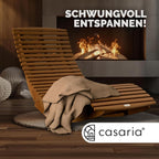 Casaria 2er Sonnenliege Akazienholz Klappbar Wetterfest FSC® Gartenliege Relaxliege bis 160kg Braun 195x60 cm