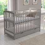 Love For Sleep Babybett 120x60 mit Matratze & Schublade, Höhenverstellbares Kinderbett aus Kiefernholz