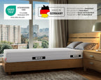 bett1 Bodyguard Matratze Ergonomisch 2in1 Liegehärte QXSchaum Waschbarer Bezug Weiß